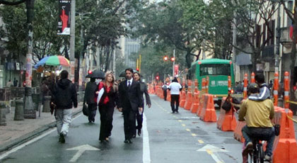 ¿Cómo se vive la Séptima peatonal en Bogotá?