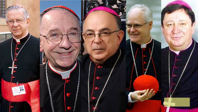 Los cinco brasileros en el sonajero papal