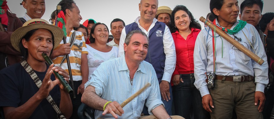 Con música se firmó el pacto final entre gobierno e indígenas del Cauca