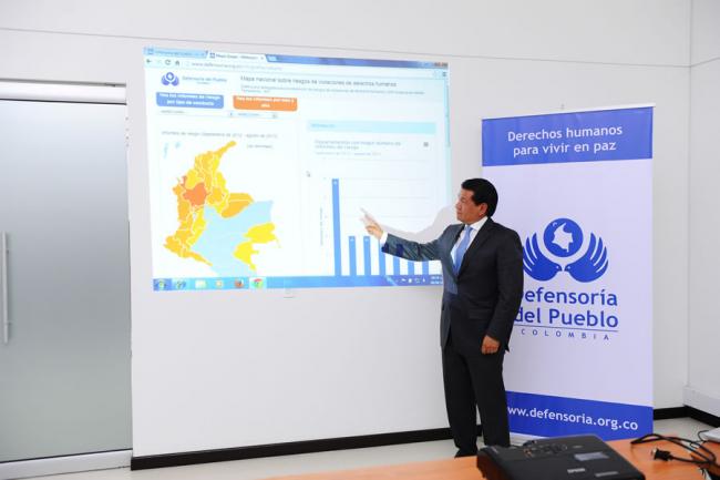 Defensoría presenta mapa nacional de riesgos de violaciones de Derechos Humanos relacionados con el conflicto armado