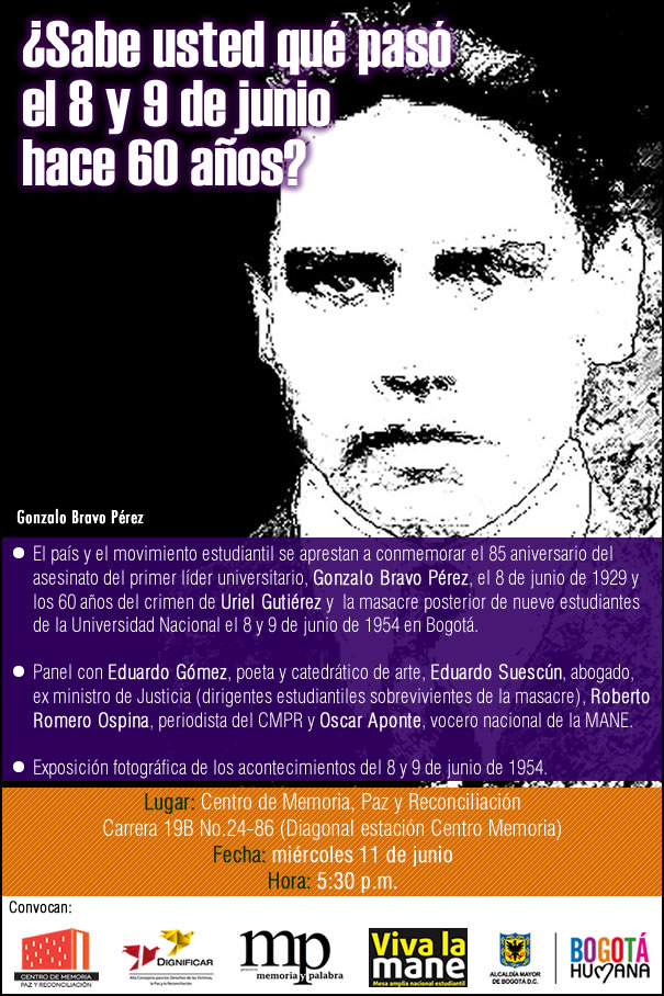 Conmemoración Gonzalo Bravo
