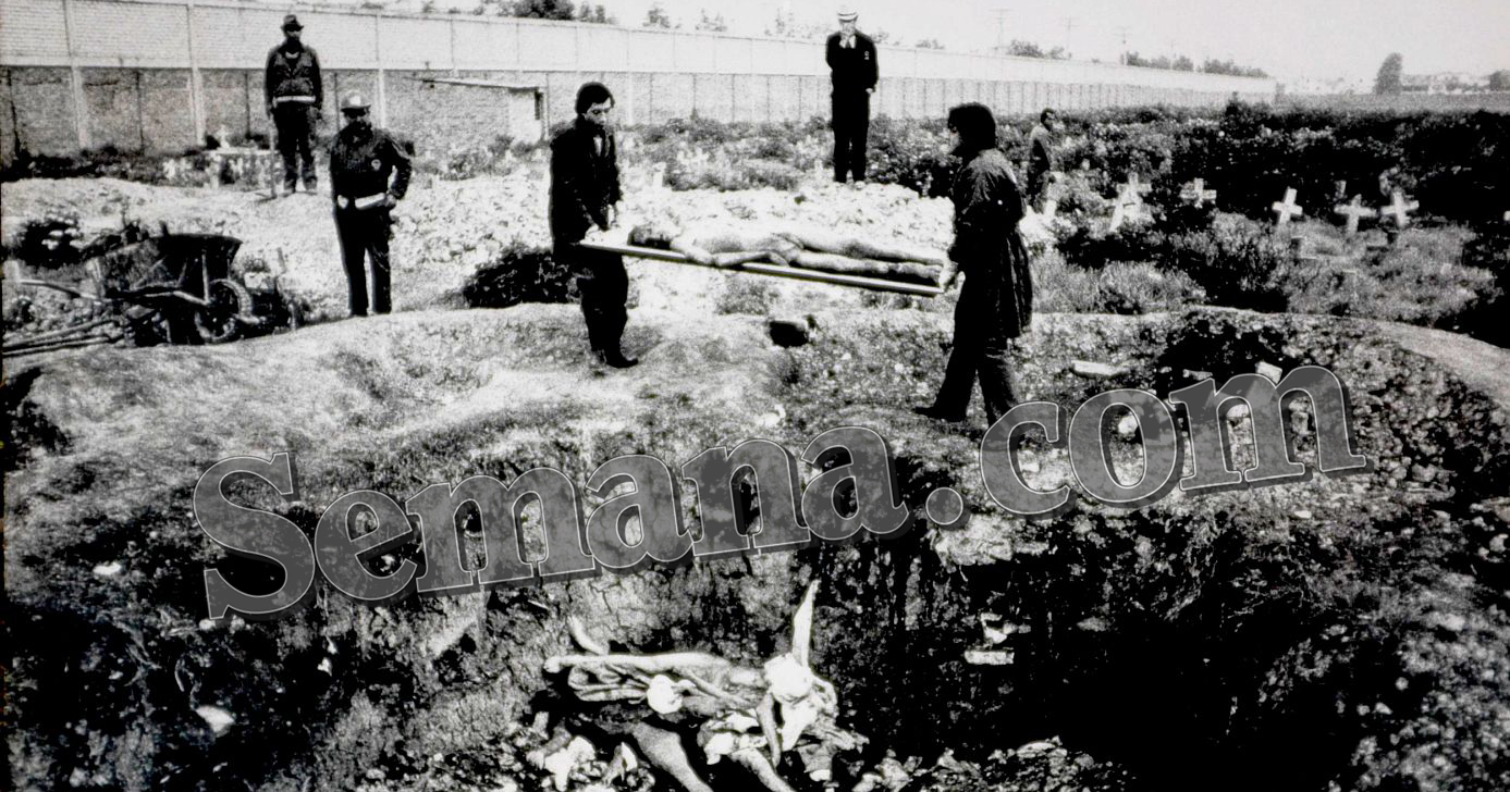 Las fotos de la fosa del Palacio de Justicia