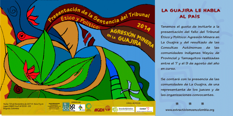 Presentación de la Sentencia del Tribunal ético y político: Agresión minera en La Guajira