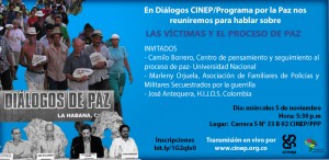 Diálogos CINEP/PPP: Las víctimas y el proceso de paz