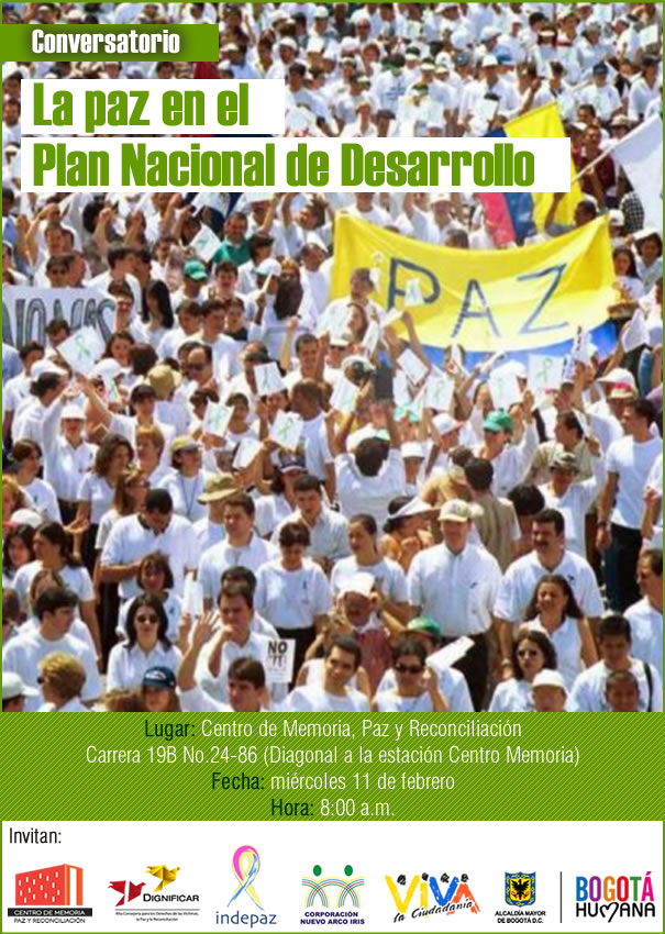 Conversatorio: La paz en el Plan de Desarrollo