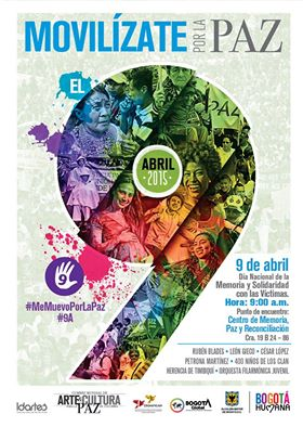 Movilízate por la paz este 9 de abril