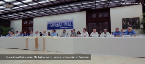 Comunicado conjunto no. 55: Agilizar en la Habana y desescalar en Colombia