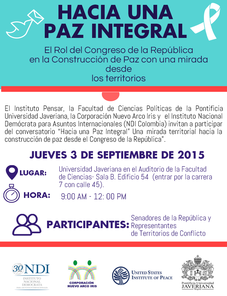 Conversatorio “Hacia una Paz Integral”