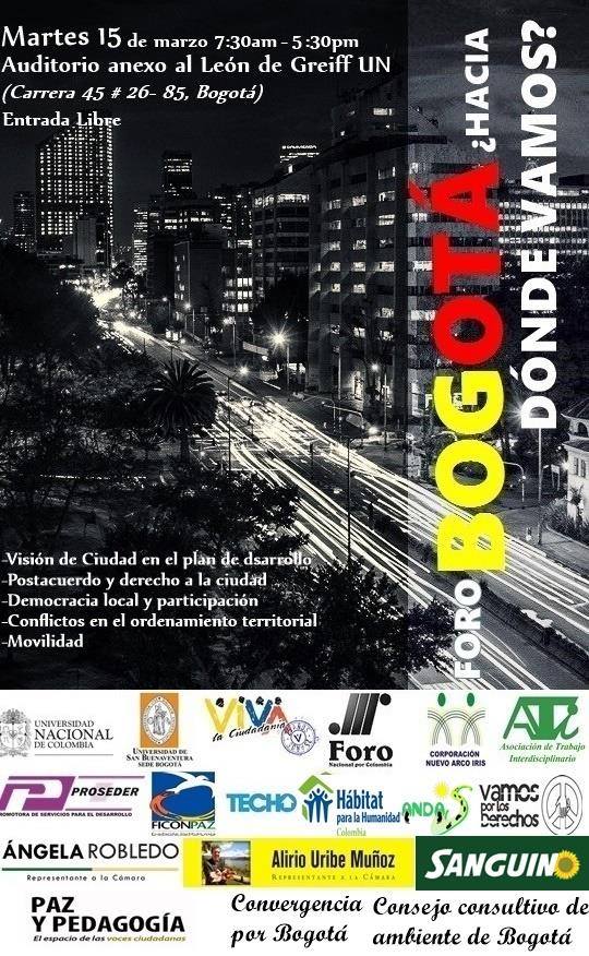 Encuentro, Bogotá ¿Hacia dónde vamos?