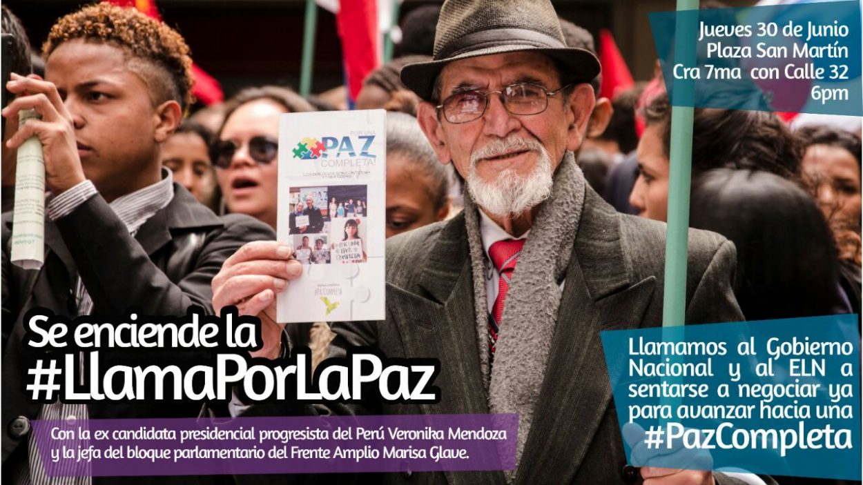 Encender la llama por la paz para que inicien diálogos entre gobierno y ELN