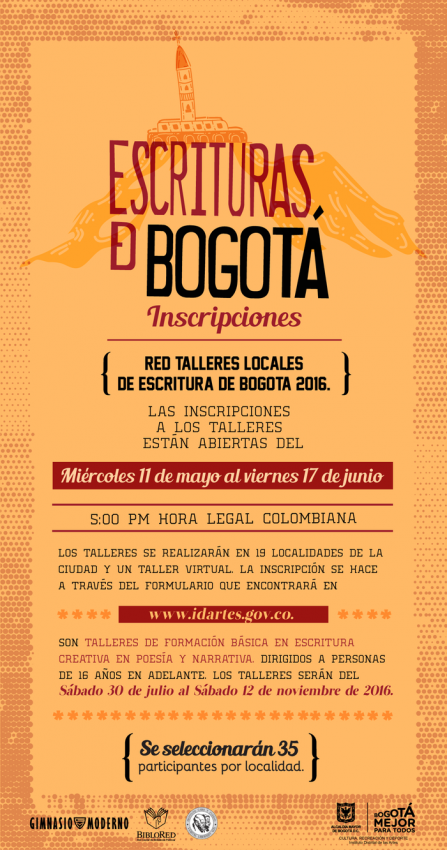 Invitación a inscribirse en el Taller Local de Escritura de Santa Fe