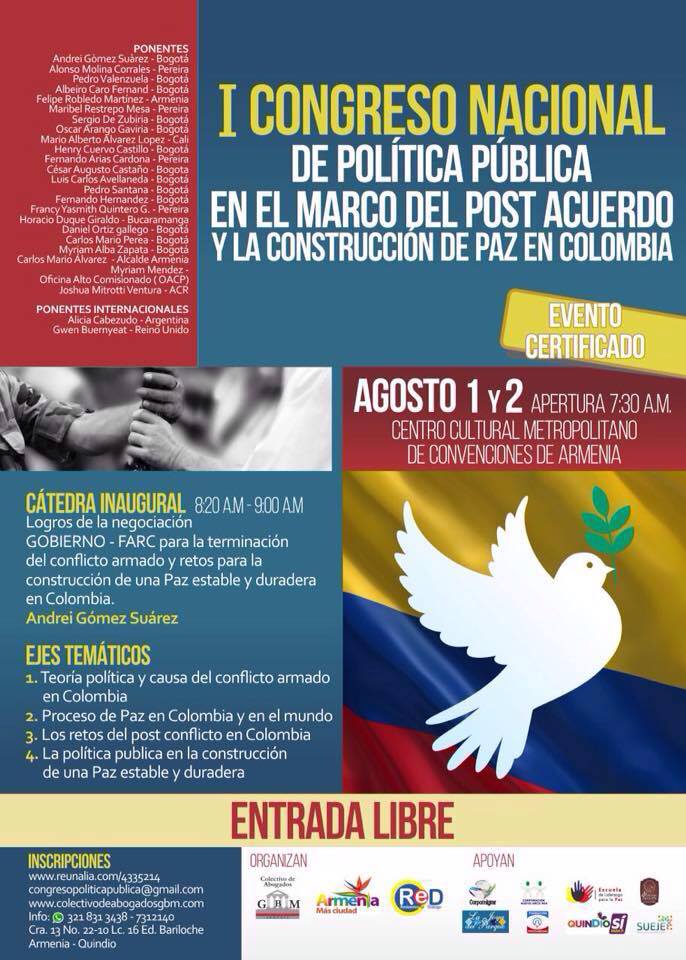 Congreso Nacional: Política Pública en el post acuerdo