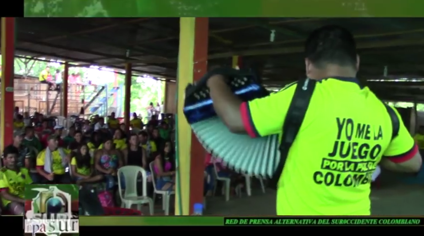 Pedagogía de paz por el Frente Daniel Aldana de las Farc EP