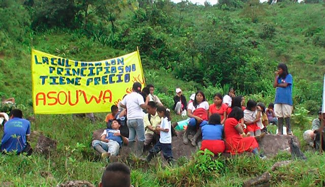 El pueblo U`wa exige al Gobierno Nacional que devuelvan y respeten sus territorios