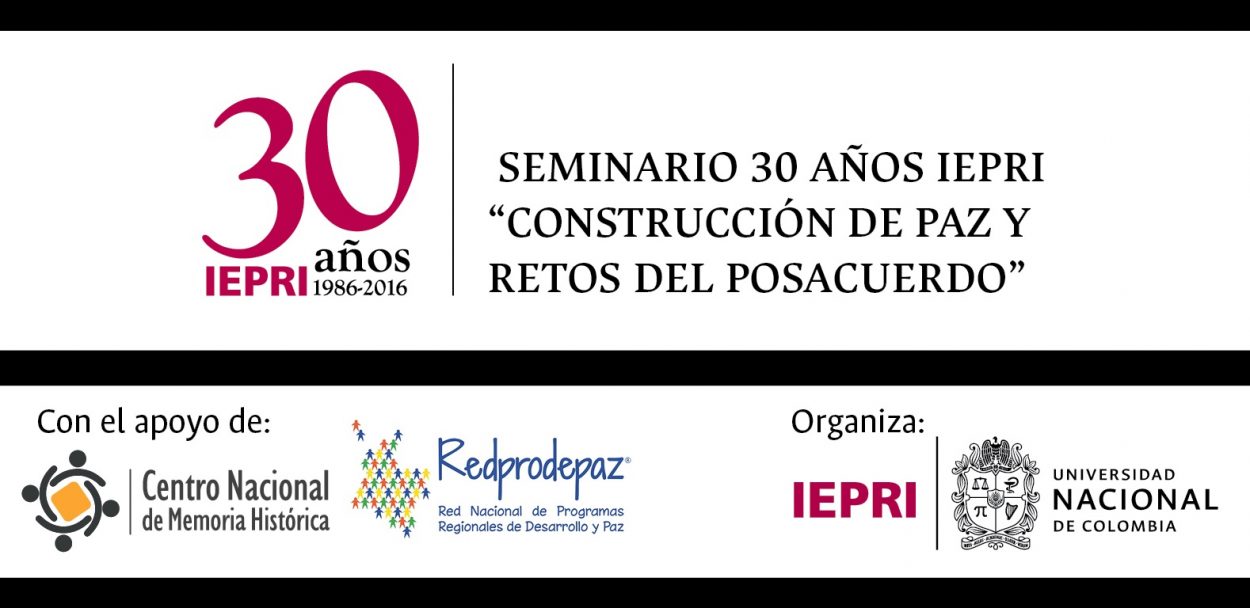 Jornadas académicas:  «Construcción de paz y retos del posacuerdo”
