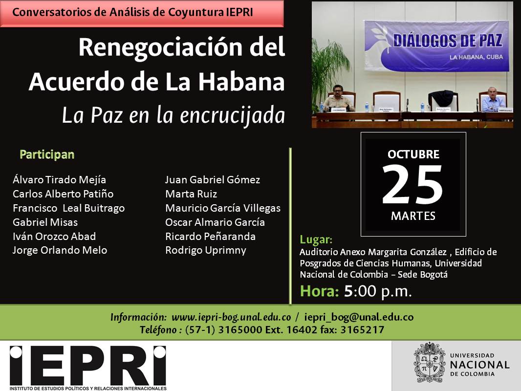 Renegociación del acuerdo de La Habana: La paz en la encrucijada