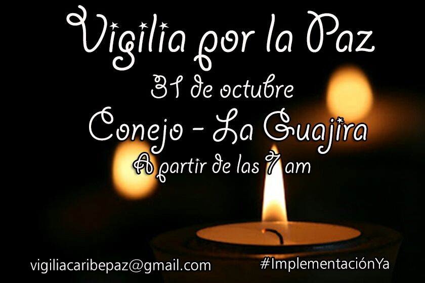 Vigilia por la Paz y la implementación de los acuerdos