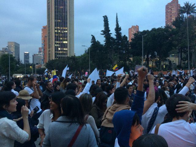 Foto; Archivo CNAI/ Marcha del silencio por la paz. Plaza de Bolívar/ Octubre 5 de 2016