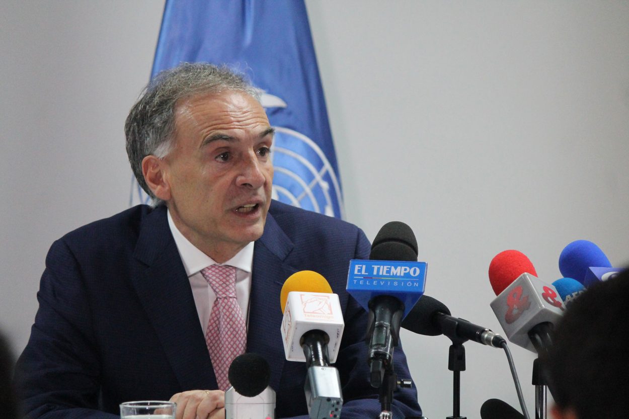 Declaración del Jefe de observadores de la Misión de la ONU sobre dejación de armas