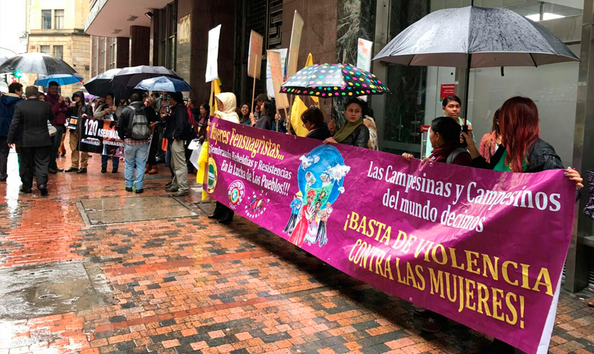 Por los 146 líderes asesinados, la Cumbre Agraria se toma instalaciones del Ministerio del Interior