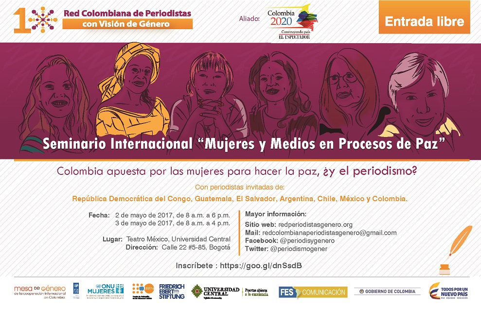 Seminario internacional: Las mujeres y los medios en los procesos de paz