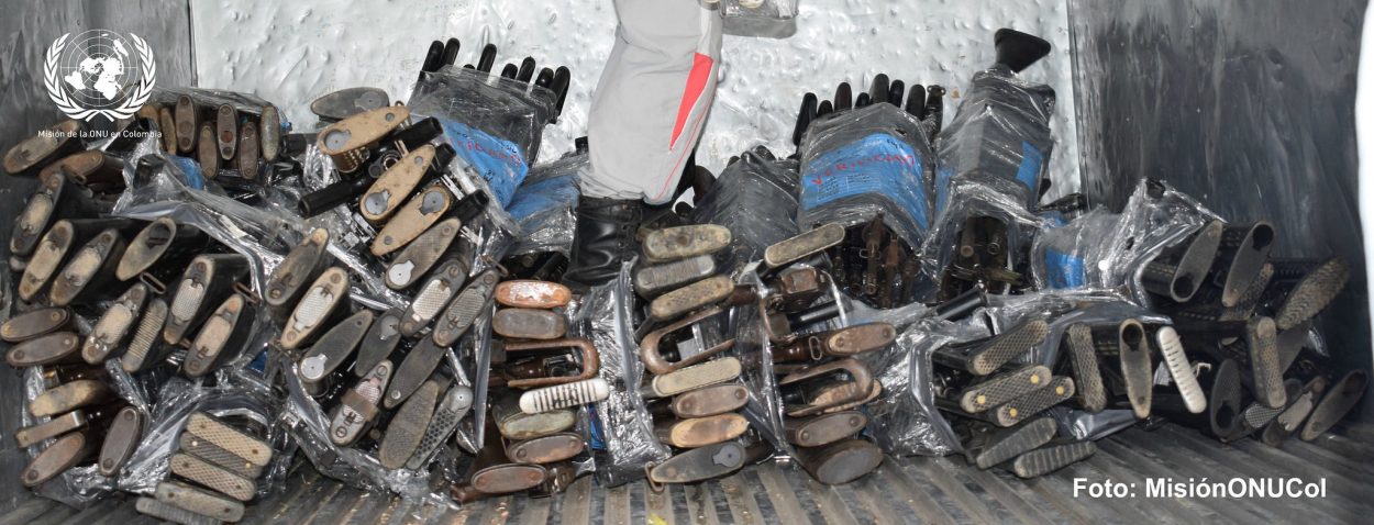 Misión de la ONU en Colombia inició extracción de armamento en el marco del proceso de dejación de armas